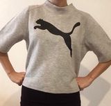 Puma Evostripe Mock neck Cropped Sweater Size Small Photo 0
