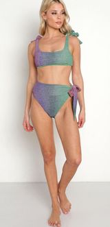 Avalon Claire Bikini Set Gemstone Ombre Glitter Small Medium Photo 0
