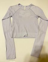 Lululemon Purple Long Sleeve Crop Top Photo 0