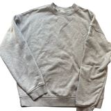 Alo Renown Heavyweight Crew Neck Pullover Sweatshirt Oversized Unisex Gray XS /S Photo 0