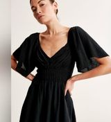 Abercrombie Angel Sleeve Smocked Waist Mini Dress Photo 0