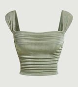 Amazon green Light Tank Fancy Summer Going Out Top  Photo 0