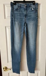 American Eagle Light Wash Jeggings Photo 0