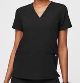 Figs Casma Three-Pocket Scrub Top Black Sz XL Photo 0