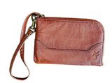 Frye Brown Leather Wristlet Photo 0