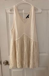 Oversized Half Embroidery Top White Size XL Photo 0