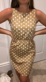Tan Polka Dot Dress Photo 0