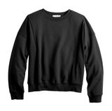 NWT Juniors'  Fleece Crewneck Sweatshirt L Photo 0