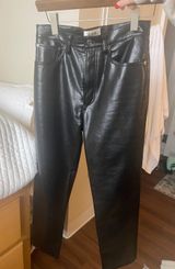AGOLDE Straight leg leather pants  Photo 0