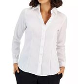 Jones New York White Button-Up Shirt Photo 0