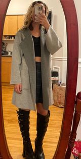 Tresics Gray Collared Jacket Photo 0