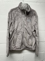 North Face Grey Fuzzy Fleece Jacket Photo 0