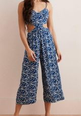 Aerie Floral Cut Out Jumpsuit Photo 0