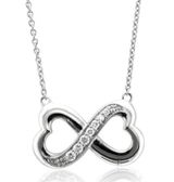 Amazon Silver Infinity Heart Necklace Photo 0