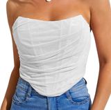 White Corset Top Photo 0