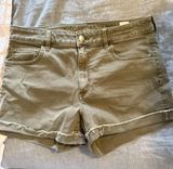 Outfitters Green Jean Shorts Photo 0