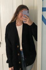 chunky knit black cardigan Photo 0