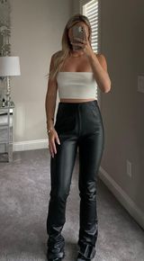 ZARA Leather Pants Photo 0