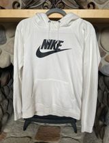 Nike White  Pullover Hoodie Photo 0