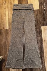 Offline Gray Foldover Flare Yoga Pants Photo 0