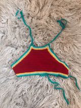 Altar'd State Red Rainbow Type Top Photo 0