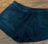 linen blend pull-up shorts with tie-up & pockets - size Medium Photo 0