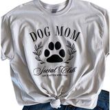 Gildan Dog Mom Social Club Medium Women’s Ice Gray T-Shirt Short Sleeve Photo 0
