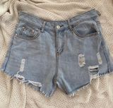Distressed Denim Shorts Size M Photo 0