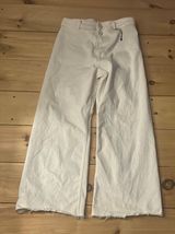 High Rise White/ Cream Colored Jeans Photo 0