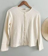 Madewell | NWT | Relaxed Button-Front Cardigan in Winter White | Sz XS Photo 0