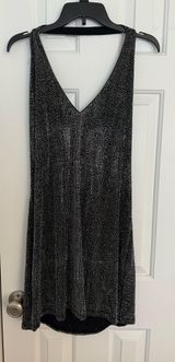 AKIRA Mini Black Dress Pretty Classy Rhinestone Photo 0