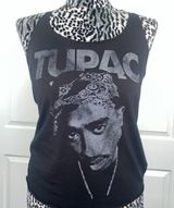 Tupac Graphic Muscle Tank Black Photo 0