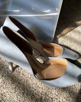 Apt. 9 Baby Blue Suede Heels Photo 0