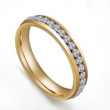 Size 6 18k Gold Plated Stainless Steel Ring Band Photo 0