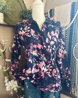 Columbia Glacial Printed Fleece Quarter Zip Pullover Sweatshirt Photo 0