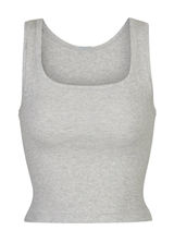 Skims Cotton Rib Tank Heather grey S NWT Photo 0