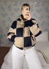 Princess Polly  Checkered Jacket puffer  Photo 0