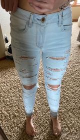 American Eagle Outfitters Ripped Jeans Photo 0