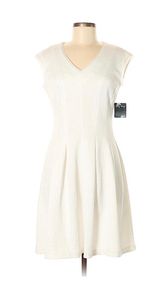 Modest White Dress Size 8 Photo 0