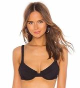 LNA Celine Underwire Bikini Top in Black Photo 0