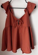 Burnt orange boutique top Photo 0