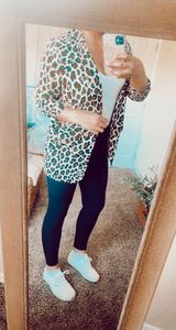 Worthington leopard cardigan Photo 0