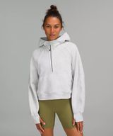 Lululemon Heathered Gray Scuba Half zip Photo 0