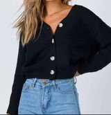 Black Oroville Cardigan Sweater Photo 0