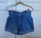 Hollister Paper-Bag Waist Mom Shorts Photo 0