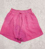 Joie High Waisted Paperbag Purple Shorts Photo 0
