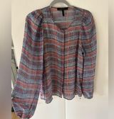 BCBGMaxAzria patterned long Sleeve Buttoned Blouse Photo 0