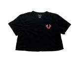 True Religion Logo Buddha Crop Tee Photo 0