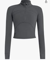 Amazon Womens Cropped Workout Jacket Photo 0