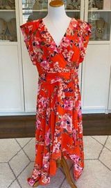 Eliza J  Floral High/Low Maxi Dress Mint Condition Size 4 Photo 0
